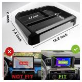 Muslogy Dashboard Storage Box Compatible with 2024 2025 Tacoma & 2025 4Runner Accessories Center Console Organizer w/ 8-inch Screen for SR SR5 TRD PreRunner TRD Sport Off-Road Pro Trailhunter (Black)