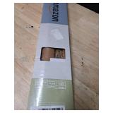 Cordless Light Filtering Mini Blind - 35 Inch Width, 64 Inch Length, 1\" Slat Size - Woodtone - Cordless GII Morningstar Horizontal Windows Blinds for Interior by Achim Home Decor