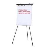 Lightweight Aluminum Flip-Chart Presentation Easel, 70 Inches, Black