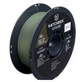 HATCHBOX Matte PLA 3D Printer Filament, Dimensional Accuracy +/- 0.03 mm, 1 kg Spool, 1.75 mm, Olive Green