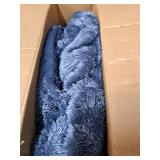 PAVILIA Angel Wrap Hooded Blanket Poncho, Wearable Blanket Throw Wrap Poncho for Women Adult, Cozy Fluffy Sherpa Fleece Shawl Cape with Hood pockets, Warm Gift for Mom Wife, Dark Gray