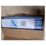 CANDWAX 12 inch Taper Candles Set of 12 - Dripless and Smokeless Candle Unscented - Slow Burning Candle Sticks - Baby Blue Candles