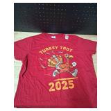 2025 Turkey Trot Red T-Shirt Large