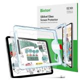Bioton Nano-Texture Glass Screen Protector Compatible with iPad A16 11th Generation 2025 / iPad 10th Generation 2022, Auto Alignment Kit, Tempered Glass, Touch like Silk, Anti-Glare, Anti-Fingerprint