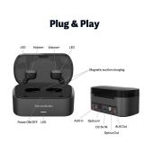 Soundodo Wireless Earbuds for TV Listening Watching with Transmitter Charging Dock,2025 New TWS Ture Wireless Earbuds for TV with Transmitter Set,Optical,3.5mm AUX,RCA,Plug n Play,60ft Long Range