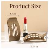 8 Pack Flat Hair Clips for Women â Glossy Neutral No-Slip Flat Claw Clips for Thick & Thin Hair, Large Strong Hold Square Rectangle Hair Accessories for Work & Stylish Fall Outfits