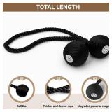 Hion Magnetic Curtain Tiebacks Black 2pcs, Curtain Tiebacks Buckles Holdbacks Holders Hooks Clip for Home Outdoor Bedroom Office Decorative Curtain