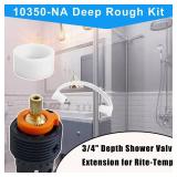 10350-NA Deep Rough Kit, 3/4\" Depth Shower Valve Extension for Rite-Temp Systems, Compatible with Kohler K-8305, K-28305, GP800881 Pressure Balance Cartridges