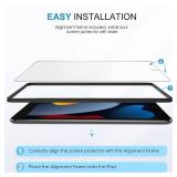 SPARIN 3 Pack Screen Protector for iPad 9th 8th 7th Generation 10.2 inch, Tempered Glass Compatible with iPad 9 8 7 (2021 2020 2019 Model)