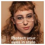 Gaoye Stylish Blue Light Glasses for Woman - Computer Glasses for Blue Light Blocking - Lightweight Frames - 3 pack