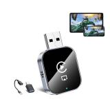 Wireless CarPlay Adapter for Apple iPhone - 3 in 1 Airplay Mirror Link Adapter Multi-User Seamless Connection Converts Wired to Wireless CarPlay Adapter - No Latency from iOS 10+ to Screen w/USB-C