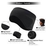 Ear Warmers for Men and Women & Ear Warmers for Cold Weather Headband (Black, One Size)