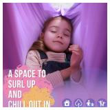 Sensory Swing, Indoor & Outdoor Sensory Swing for Kids & Adults, Double Layer Therapy Cuddle Swing for Kid with Autism, Holds up to 300lbs, Pink