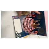 BELLESTILE Donald Trump Birthday Card with Lights and Music,3D Pop Up Fireworks Birthday Card with Blowable Candle,Greeting Cards,Birthday Gifts for Mom Women Men Kids Child Dad Father Wife ï»¿