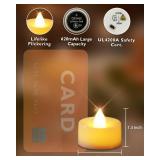 Homemory 12pcs Flameless LED Tea Lights with Remote & Timer, 400+Hours Realistic Flickering Battery Candles for Seasonal, Tabletop, and Centerpieces Decor