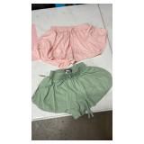 Exarus Super Silky Skirt Shorts pink is 10 green is 7y