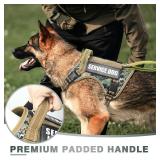 WINSEE Tactical Dog Harness, No Pull Dog Harness for Medium Large Dogs with Handle & Molle, Military Service Dog Vest Harness in Training Pet Harness for Small Dogs