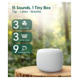 Babelio White Noise Sound Machine for Adults Kids Baby, Mini, 15 Non-looping Sounds, Timer, Memory Function, Easy to Pocket and Travel White