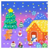 Joytry Christmas Stocking Stuffers, 4 Pack Butter Slime Balls Kit for Kids, Surprise Christmas Slime Gift with Cute Polar Bear Add-ins, Vibrant Colors, Non-Sticky Stress Relief Toy for Girls Boys