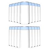 PartyPrints 25 Pack White Blank Slim Can Cooler Sleeves | Plain Seltzer Customizable Bulk Sublimation Coolers for Beer Bottles & 12oz Tall Cans | Skinny Collapsible Drink Insulated Sleeve