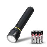 Energizer LED Flashlight Vision PRO, Ultra Bright 1000+ Lumens, IPX4 Water Resistant, Aircraft-Grade Aluminum LED Light, Rugged Metal Flash Light for Outdoors, Emergency Power Outage, Black