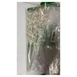 Megoogo 12 PCS Artificial Glitter Berry, White Christmas Glitter Picks Artificial Berries Stems for Christmas Ornaments Fake Sticks for Vases Tall DIY Wreath Home Decor (15.8ââ)