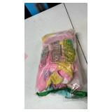 Dog Winter Coat for Large Medium Small Dogs, Warm Fleece High Collar Full Body Dog Jumpsuit Comfortable Onesie Apparel (Pink Blue, 4X-Large)