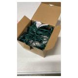 Abeja C7 Clear Christmas Lights Warm White, 25Ft Outdoor Incandescent String Lights with 27 Bulbs(2 Spare), Green Wire Connectable Vintage Decor Light for Patio, Christmas Party, House