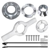 Upgraded W10324651 Hub with TB123A Spanner Wrench Replacement for Whirlpool Washer Drive Hub, W10324651-ba All-metal Drum Mounting Hub Replace W10528947 W10396887, for WTW5000DW3 WTW4855HW1 MVWX655DW1