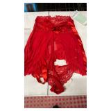 Avidlove Valentines Lingerie for Women Red Lace Chemise Negligee Sexy Babydoll Nightgown