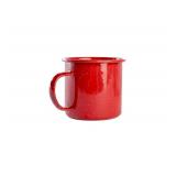 Enamel Mug- Outdoor Camping Mugs - Ideal For Early Morning Coffee Or Cold Beverages- Coffee Mug- 16 Oz (Red)
