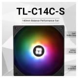 Thermalright 140MM Quiet PWM Fan, 1500RPM, Desktop Case Cooling Fan