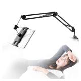 SAMHOUSING Tablet Stand for Bed,360 Degree Rotating Bed Tablet Mount Holder Stand with Aluminum Arm for iPad,iPhoneXS,N-Switch, Amazon Kindle Fire,or Other 4.7~12.9 inch-Screen Devices
