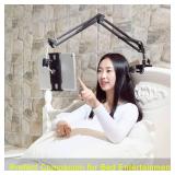 SAMHOUSING Tablet Stand for Bed,360 Degree Rotating Bed Tablet Mount Holder Stand with Aluminum Arm for iPad,iPhoneXS,N-Switch, Amazon Kindle Fire,or Other 4.7~12.9 inch-Screen Devices