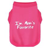 Cozy Sleeveless Canine Wear Dog Clothes, Soft, Lightweight, and Breathable Cotton Dog Shirt with I