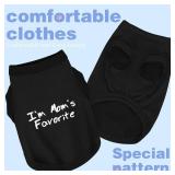 Cozy Sleeveless Canine Wear Dog Clothes, Soft, Lightweight, and Breathable Cotton Dog Shirt with I