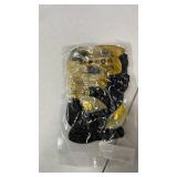 Isndare Black and Gold Confetti Balloons, 12 Inch Black Metallic Gold Latex Black Golden Helium Balloons for Wedding Birthday Anniversary New Year Party Celebration Decorations Is-02