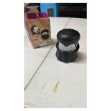 OTOTO Gracula Garlic Crusher, Garlic Mincer, Also for Ginger, Nuts, Chili, Herbs - Twist Top Mincer & Easy Squeeze Manual Press Peeler, Goth Gifts