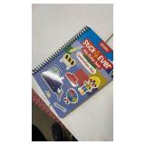 Stick4Ever Jelly Sticker Book - for Kids - Waterproof, Easy to Clean Reusable Sticker Book for Toddlers- Reusable Road Trip Activities for Kids - Stocking Stuffers for Toddlers (Construction)