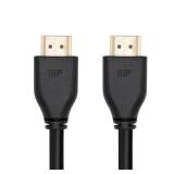 Monoprice 8K Certified Ultra High Speed HDMI 2.1 Cable - 8K@60Hz, 48Gbps, CL2 In-Wall Rated, 30AWG, Dynamic HDR and Dolby Vision, Supports eARC (Enhanced Audio Return Channel) 10 Feet - Black
