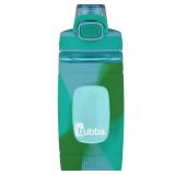 Bubba Flo Kids Water Bottle with Silicone Sleeve, 16oz., Rock Candy and Kiwi
