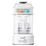 GROWNSY Bottle Sterilizer and Dryer, Compact Electric Steam Baby Bottle Sterilizer (Esterilizador de Biberones), Bottle Sanitizer for Baby Bottles, Pacifiers, Pump Parts