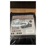 ULTICOR Reclining Love Seat with Middle Console Slipcover, 8-Piece Velvet Stretch Loveseat Reclining Sofa Covers, Thick, Soft, Washable (Black)