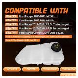 Coolant Reservoir Tank with Cap Fit for Ford 2013-2016 Escape 2013-2018 Focus 2014-2018 Transit Connect OE# 603-278, 603278, CV618K218BC, CV6Z8A080C, CV6Z8A080B