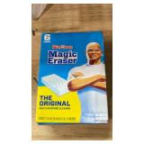 Mr. Clean Magic Eraser Original Cleaning Pads, Multi Purpose Cleaner, Bathroom Cleaning Supplies, All Purpose Cleaner, White, 6 Count