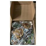 Amyhill 10 Pcs Christmas Dried Orange Slice Ornaments Handmade Rustic Christmas Tree Decorations Natural Beaded Pine Cones Cinnamon Scented Sticks Vintage Velvet Ribbon for Farmhouse Crafts