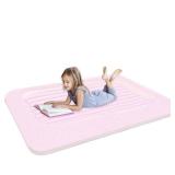 EQURROY Air Mattress for Kidsï¼Portable Fast Kid air Mattress, Surface with Plush Smooth Comfortable Ideal for Living Room, Room and Outdoor Camping useï¼Pinkï¼