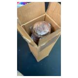 HOMEZY Copper Water Bottle (34oz/1000ml) 100% Pure Handmade Hammered Ayurvedic Pure Copper Vessel for Drinking Heavy Duty & Leak-proof