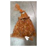 LalaMira Embroidered Orange Tulle Party Dress 10yr