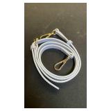 Light Blue Leather Shoulder Strap with Gold Hardware